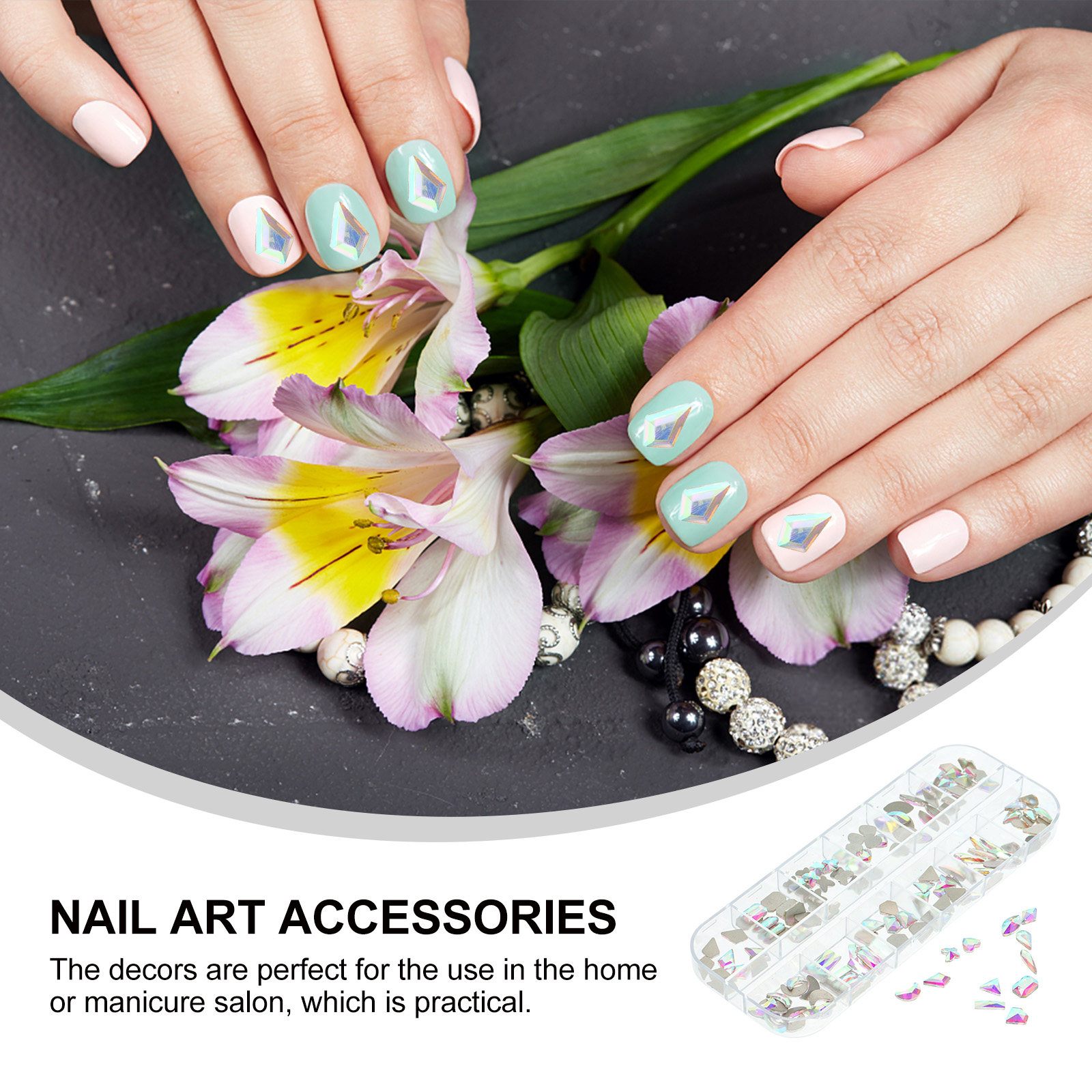 Premium Glass Nail Charms Flat - Art Craft Glasses Frames recensie en prijs
