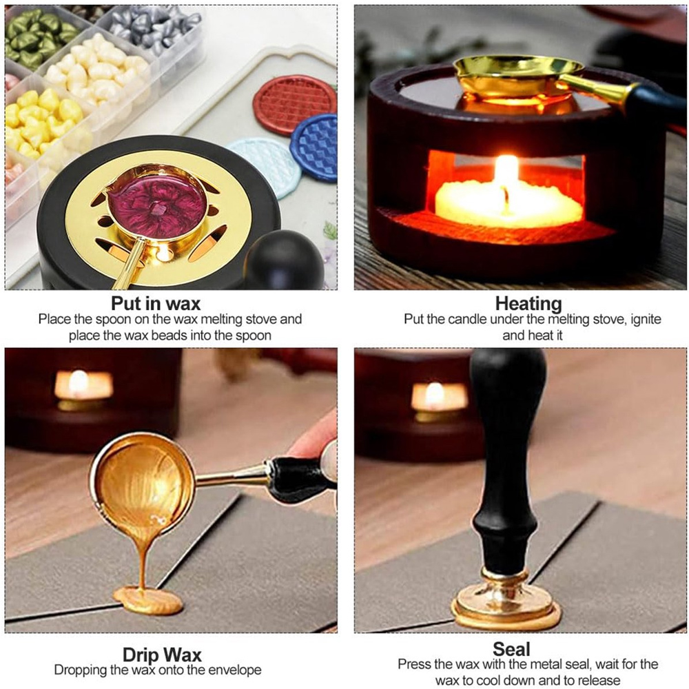 2/3Pcs Sealing Wax Stamps Set  - Batik Wax Kit recensie en prijs