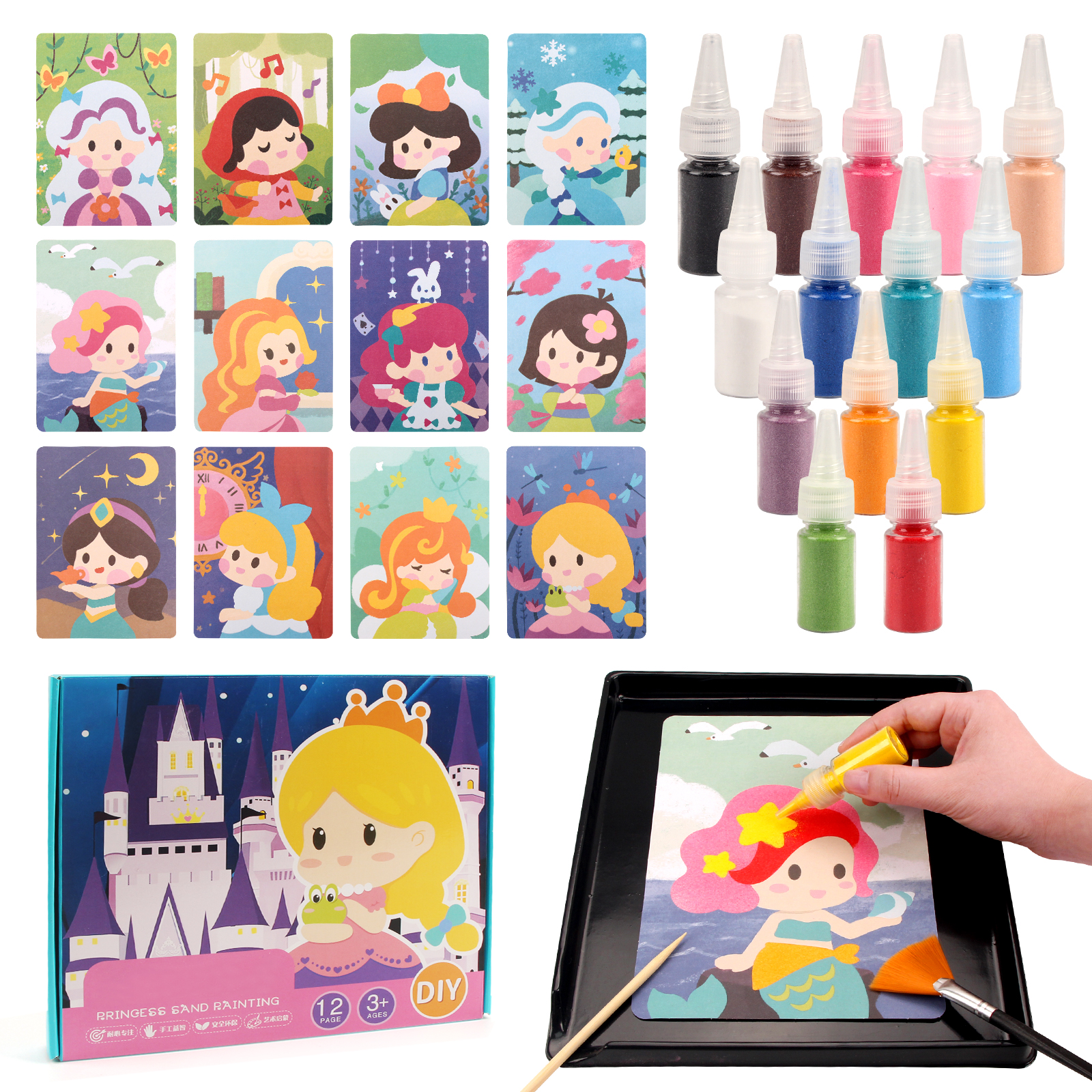 Sand Art Kit DIY Sand Painting - Art Craft Notebook recensie en prijs