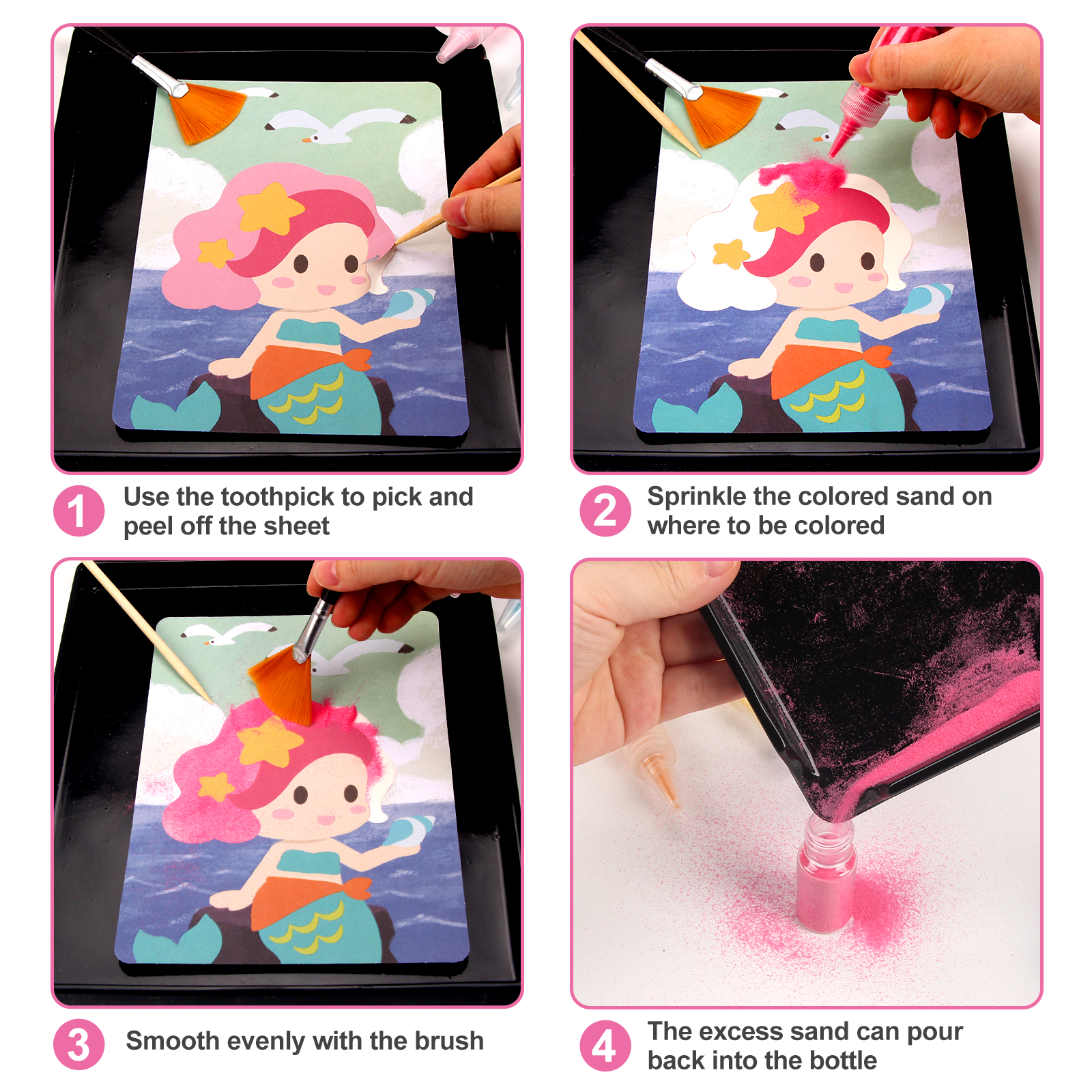 Sand Art Kit DIY Sand Painting - Art Craft Notebook recensie en prijs