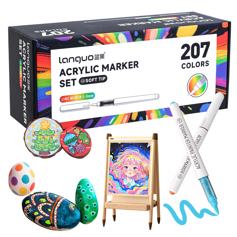 207 Colors/Set Acrylic Paint A - Art Craft Notebook recensie en prijs