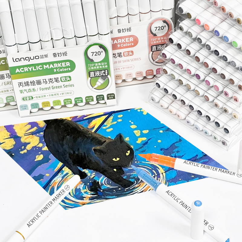 207 Colors/Set Acrylic Paint A - Art Craft Notebook recensie en prijs