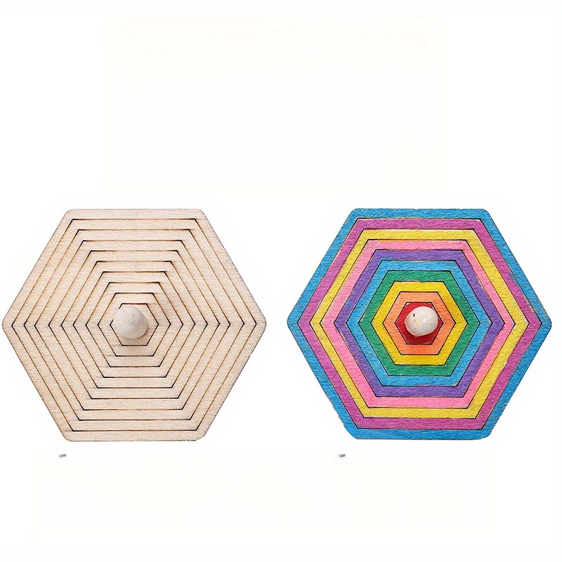 16pcs wooden spinning top craf - Art Craft Ideas For Kids recensie en prijs