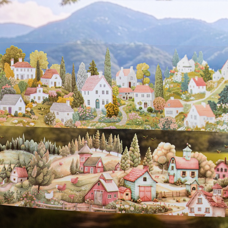 6 Rolls 6Cm×200Cm Village Them - Art Craft Notebook recensie en prijs