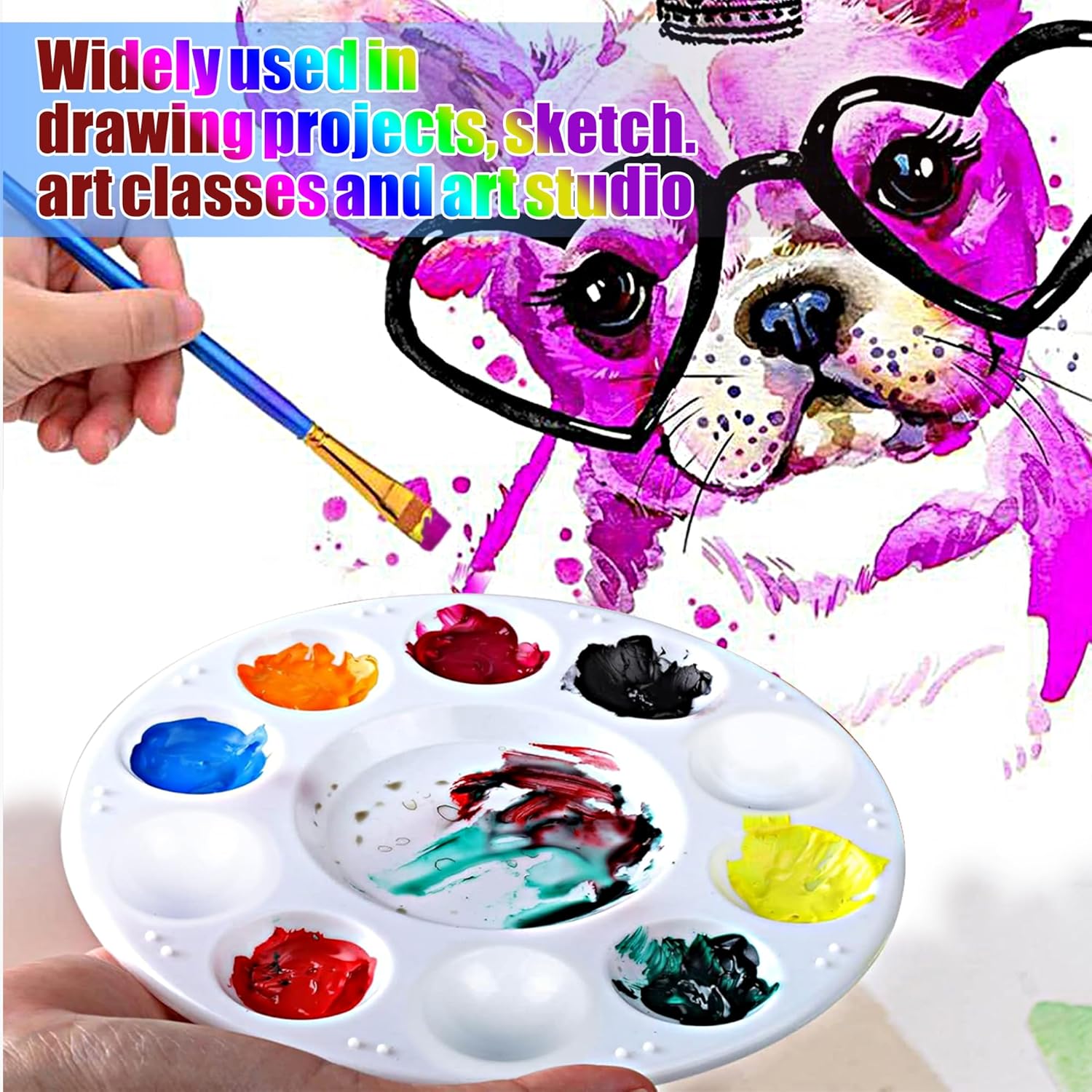 22pcs Paint Palettes Plastic T - Art Craft Classes recensie en prijs