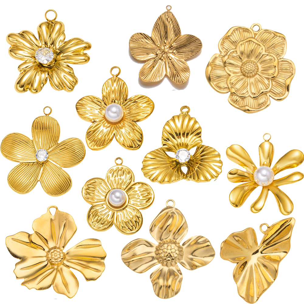 5pcs Gold Stainless Steel Flow - Art Craft Flower recensie en prijs