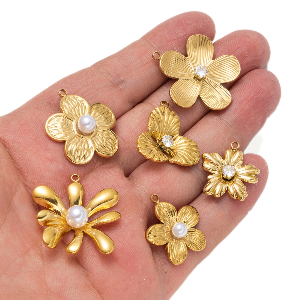 5pcs Gold Stainless Steel Flow - Art Craft Flower recensie en prijs