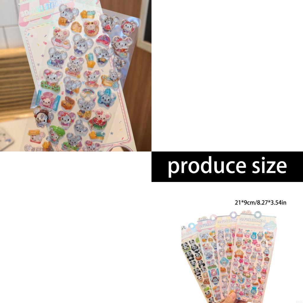 Embossed Animal Sticker Adhesi - Art Craft Notebook recensie en prijs