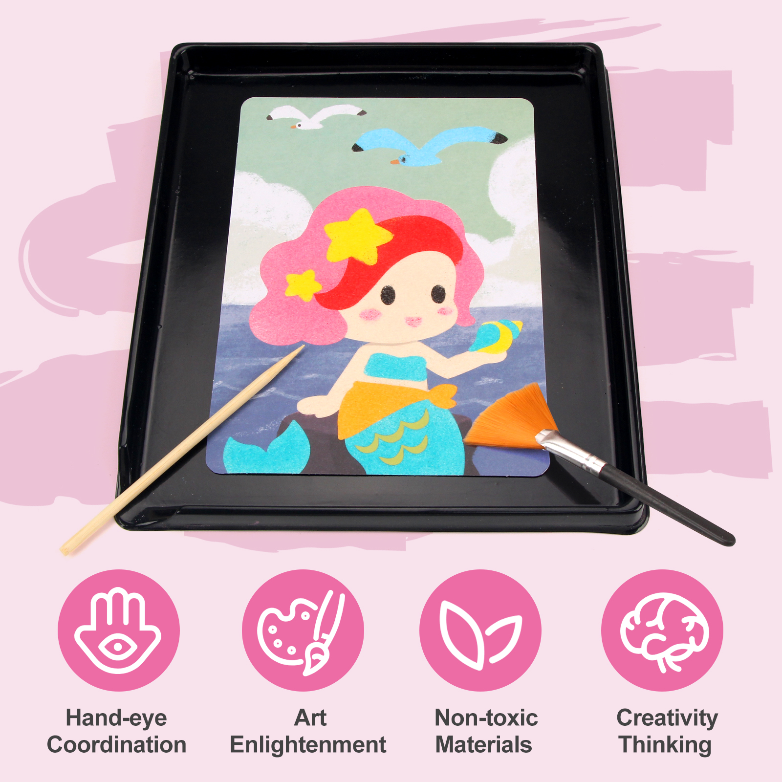 Sand Art Kit DIY Sand Painting - Art Craft Notebook recensie en prijs