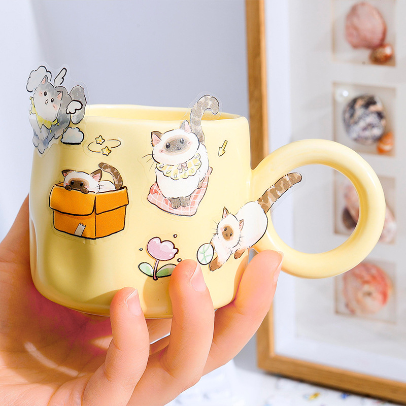 4sheets PET Cute Cat Stickers  - Art Craft Notebook recensie en prijs