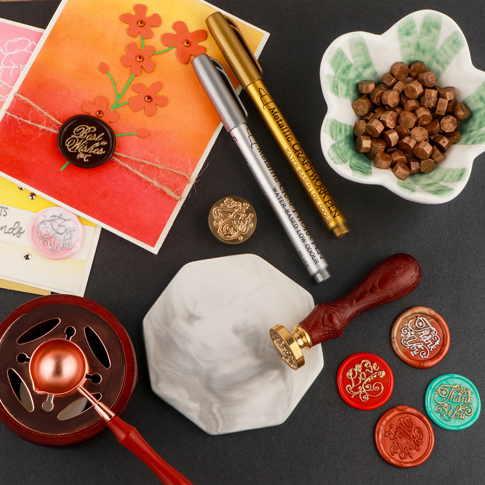 Best Wishes Wax Seal Stamp Set - Batik Wax Kit recensie en prijs